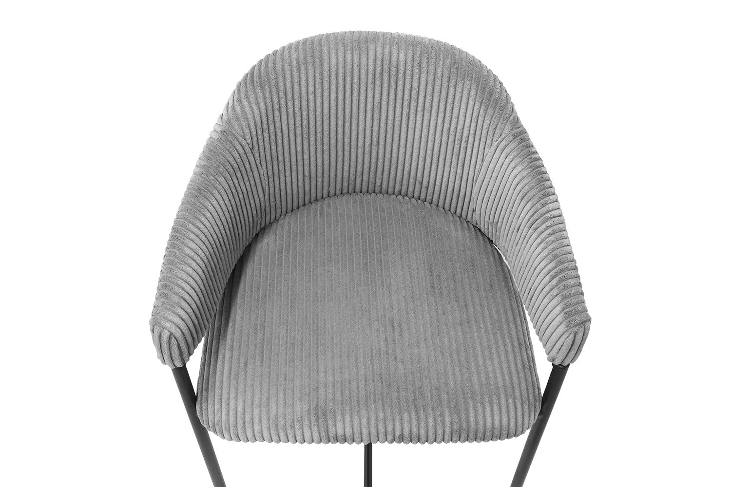 Rousseau - Barstoel Hugo Corduroy Donkergrijs - 90x54x59 cm