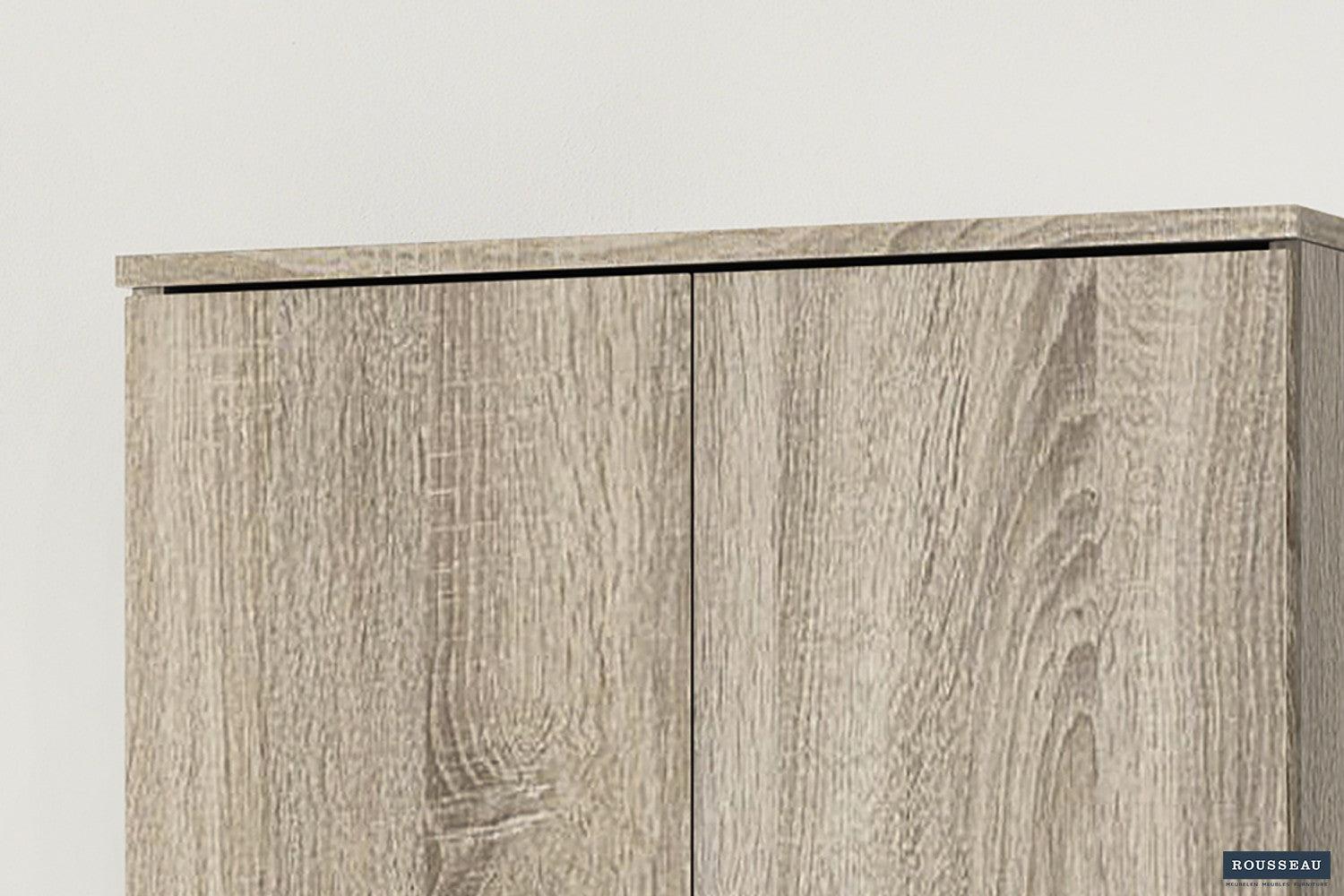 Rousseau - Opbergkast Ray 2 deuren en 4 legplanken Sonoma - 180x60x40 cm