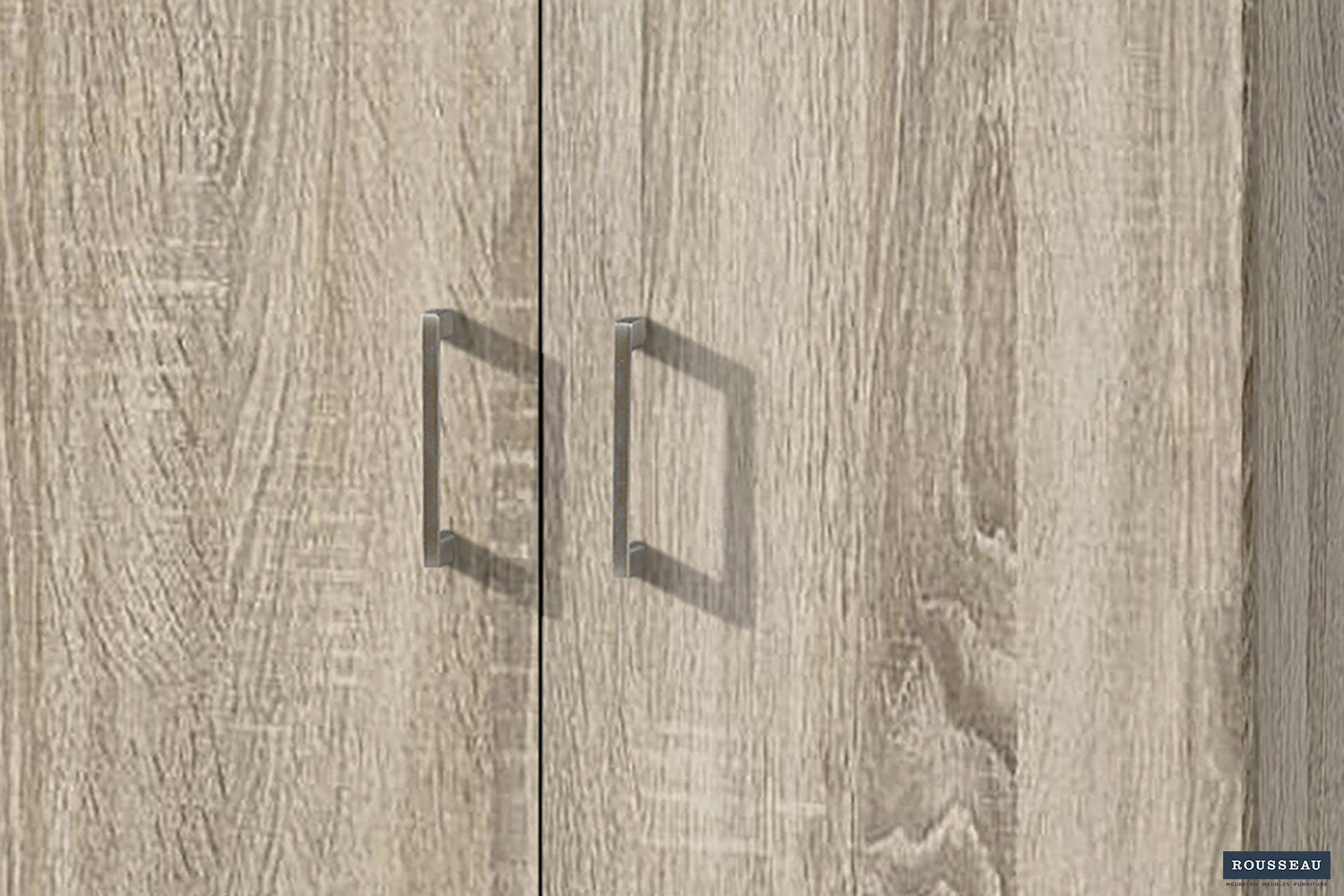 Rousseau - Opbergkast Ray 2 deuren en 4 legplanken Sonoma - 180x60x40 cm