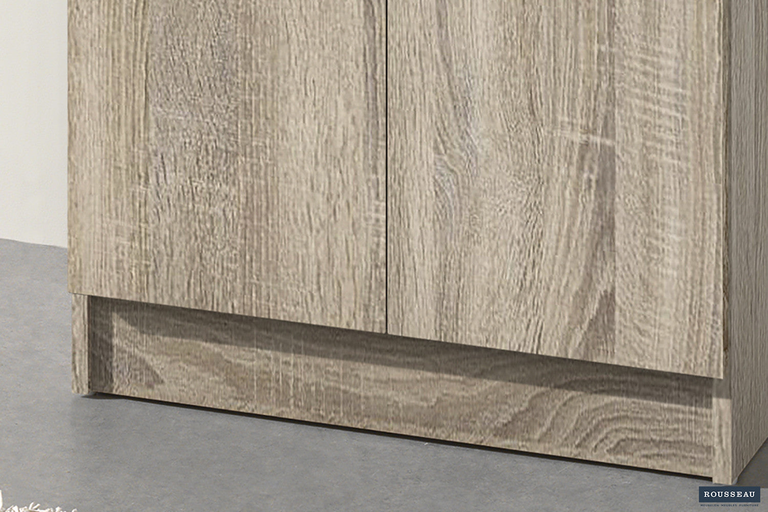 Rousseau - Opbergkast Ray 2 deuren en 4 legplanken Sonoma - 180x60x40 cm