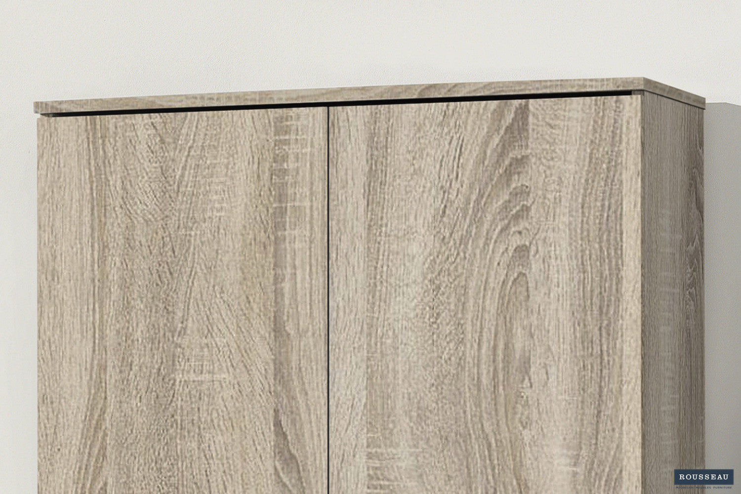 Rousseau - Opbergkast Ray 2 deuren en 4 legplanken Sonoma - 180x80x40 cm