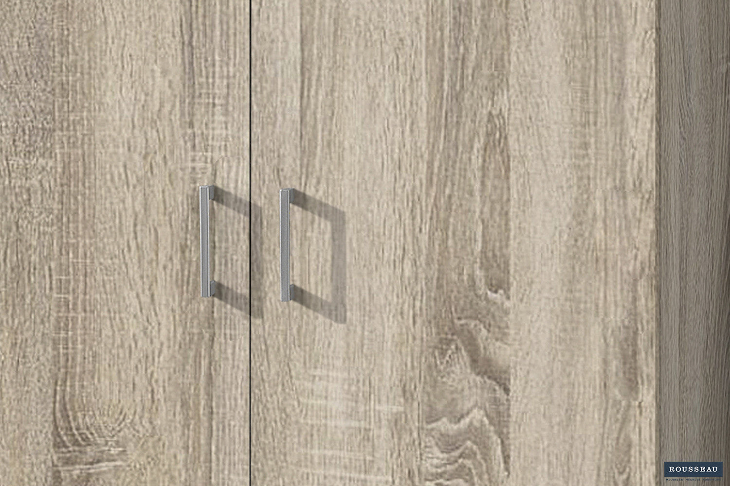 Rousseau - Opbergkast Ray 2 deuren en 4 legplanken Sonoma - 180x80x40 cm