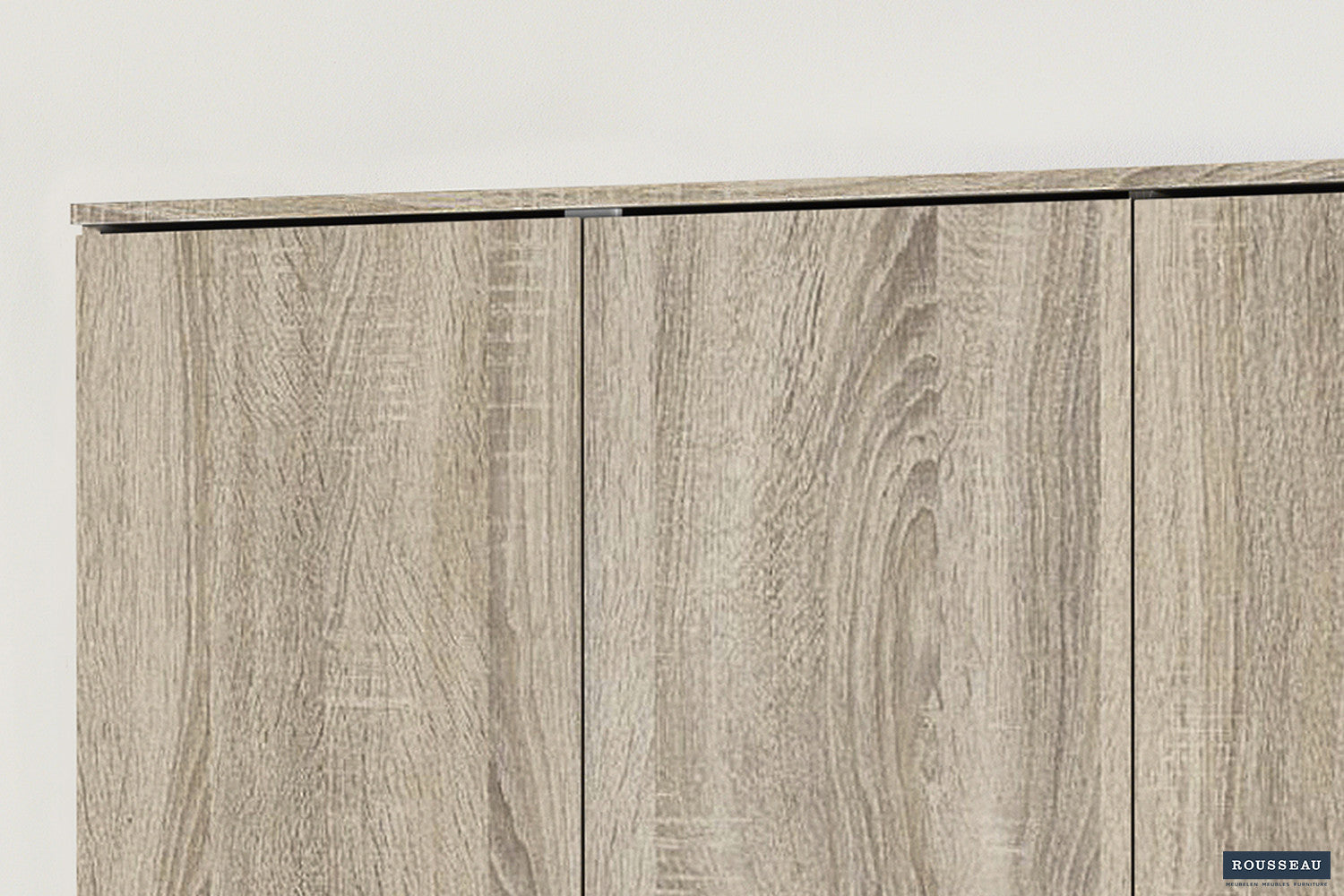 Rousseau - Opbergkast Ray 3 deuren en 4 legplanken Sonoma - 180x120x40 cm