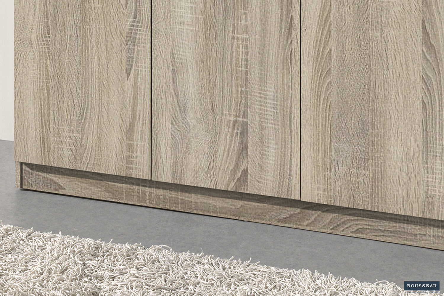 Rousseau - Opbergkast Ray 3 deuren en 4 legplanken Sonoma - 180x120x40 cm
