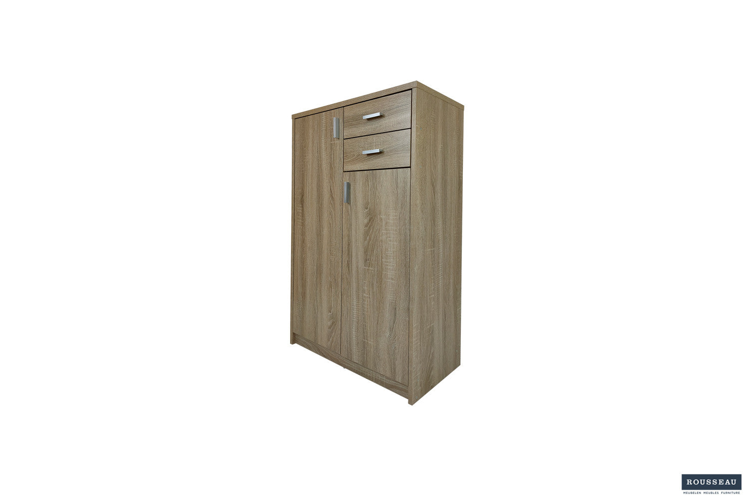 Rousseau - Commode Space 2 deuren 2 laden Sonoma - 110x72x36 cm