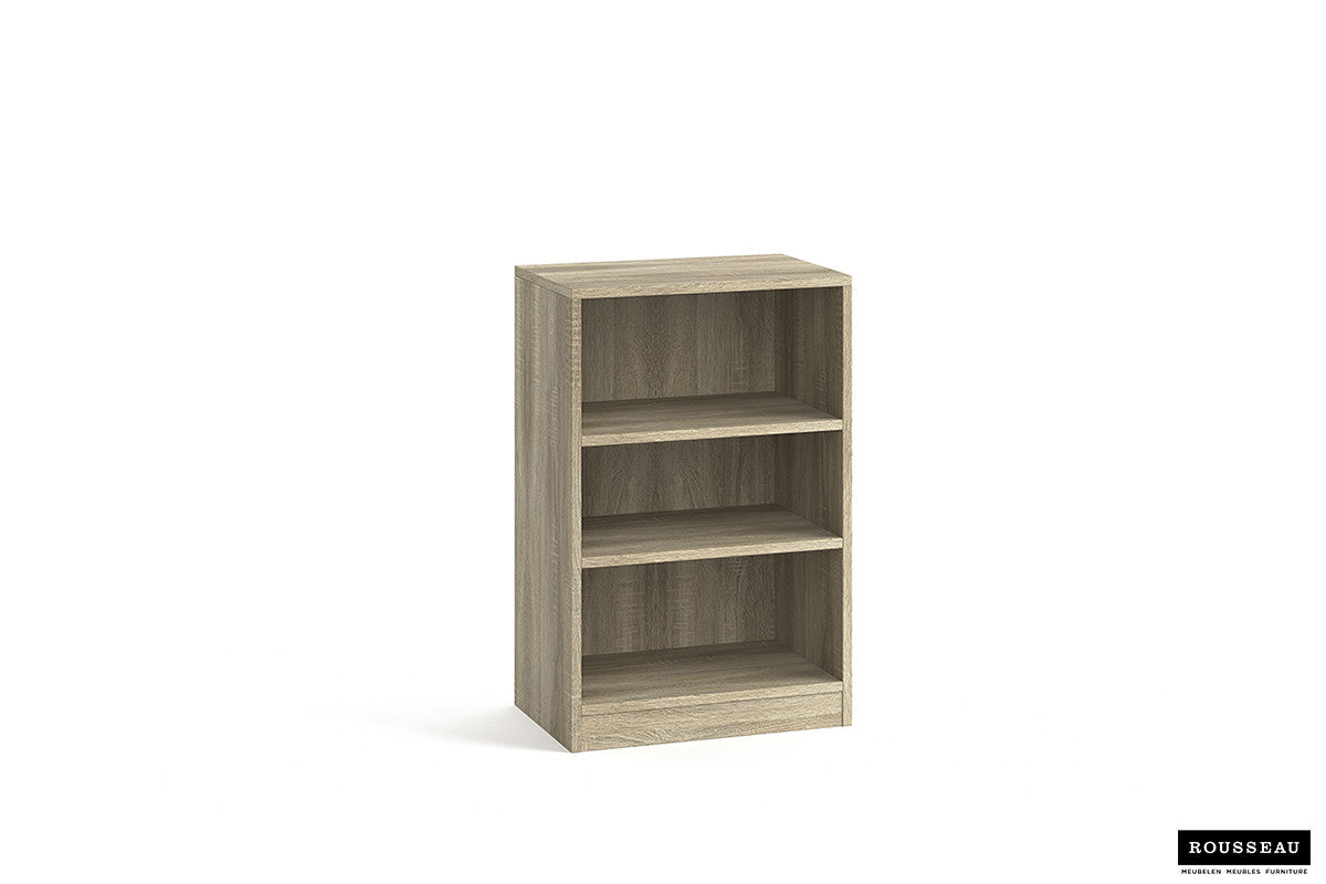 Rousseau - Boekenkast Space 2 legplanken Sonoma - 84x55x36 cm