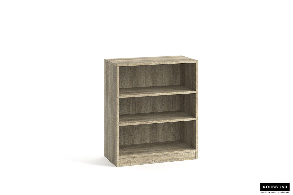Rousseau - Boekenkast Space 2 legplanken Sonoma - 84x72x36 cm