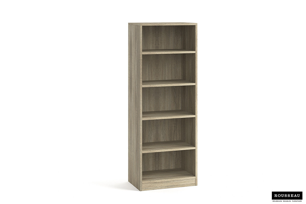 Rousseau - Boekenkast Space 4 legplanken Sonoma - 148x55x36 cm