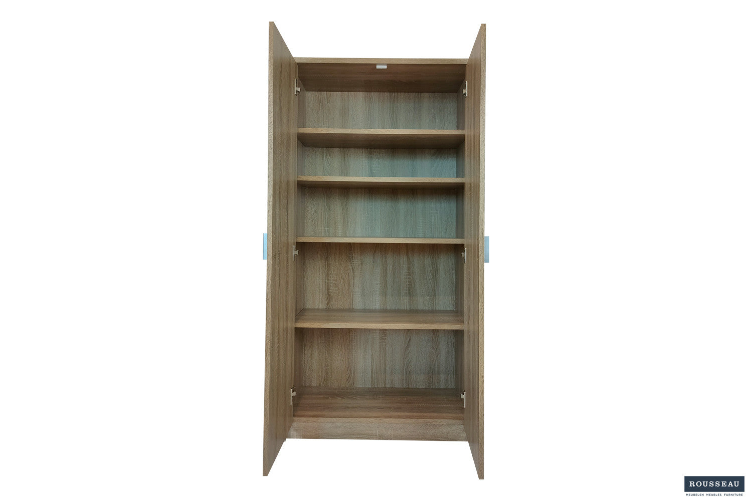 Rousseau - Opbergkast Space 2 deuren en 4 legplanken Sonoma - 148x72x36 cm