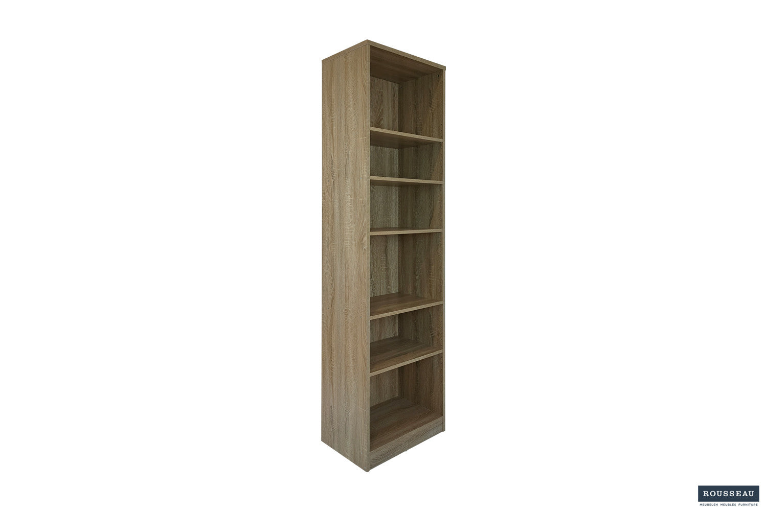 Rousseau - Boekenkast Space 5 legplanken Sonoma - 195x55x36 cm