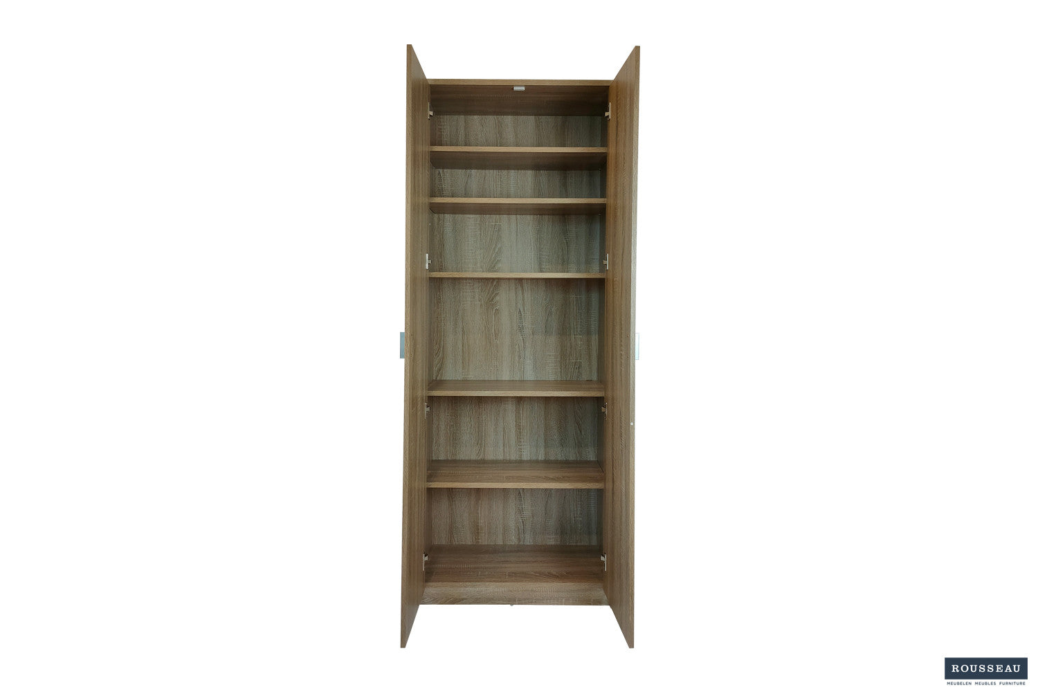 Rousseau - Opbergkast Space 2 deuren en 5 legplanken Sonoma - 194x72x36 cm