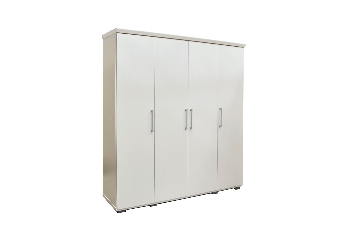 Rousseau - Kleerkast Mike 4 deuren Wit - 183x160x52 cm