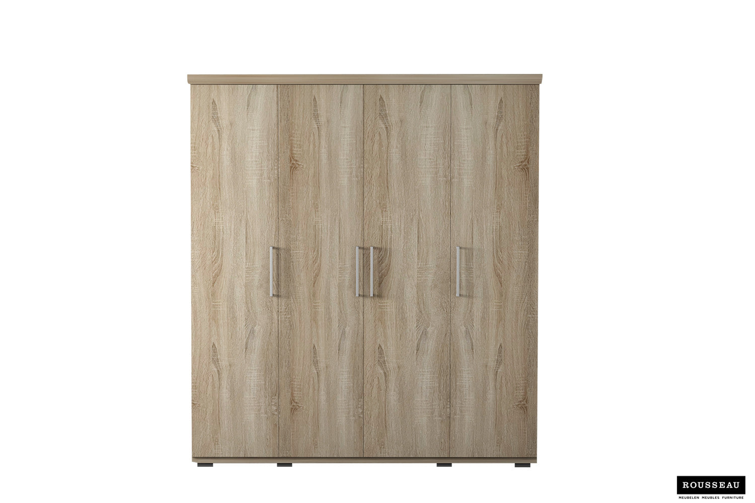 Rousseau - Kleerkast Mike 4 deuren Sonoma - 183x160x52 cm