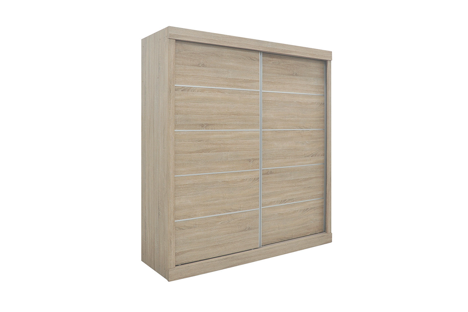 Rousseau - Kleerkast Mike 2 schuifdeuren Sonoma - 197.5x182.5x52.5 cm