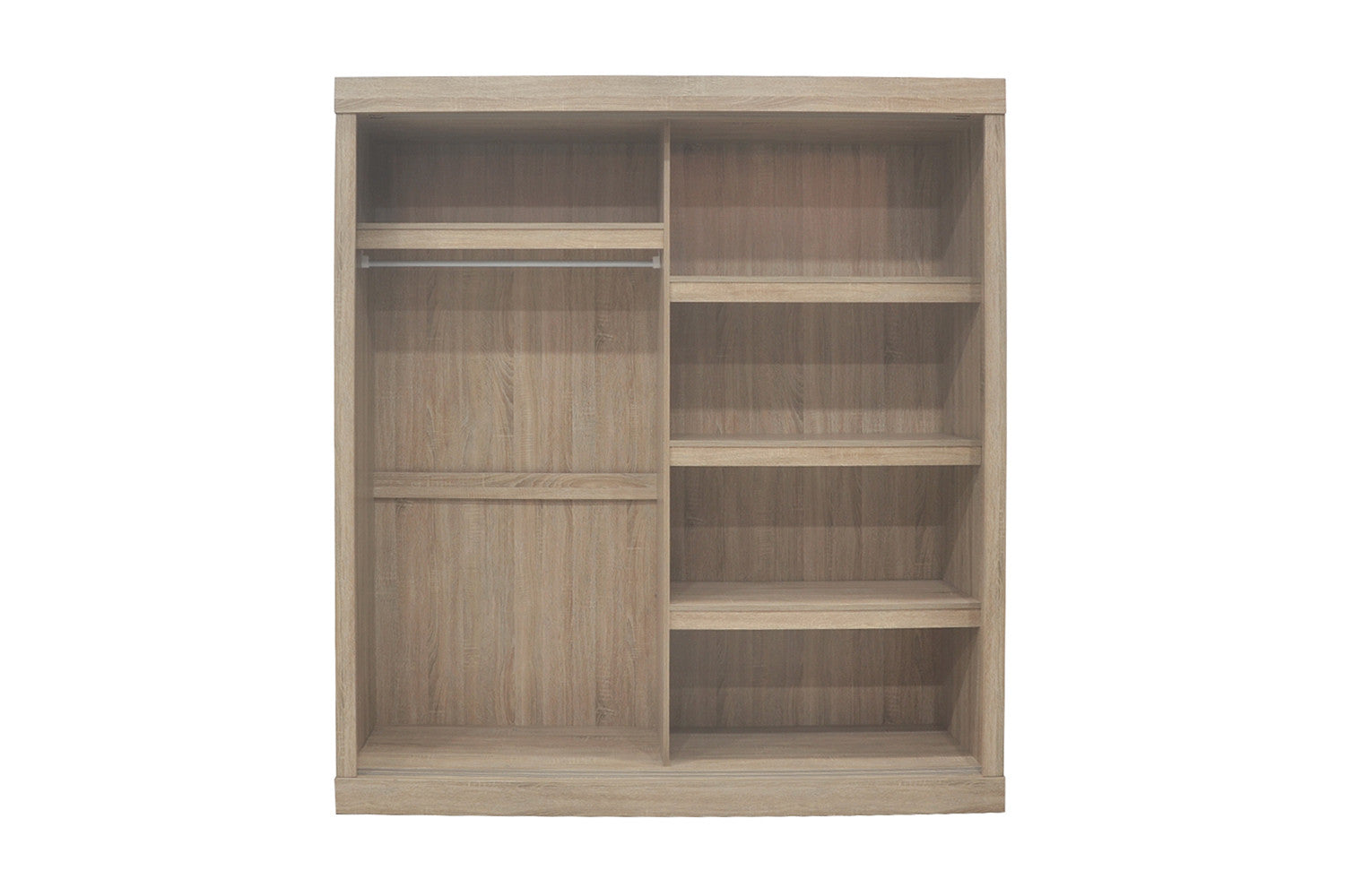 Rousseau - Kleerkast Mike 2 schuifdeuren Sonoma - 197.5x182.5x52.5 cm