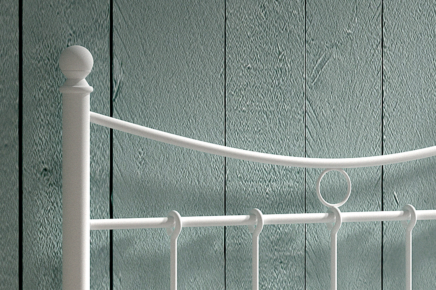 Rousseau - Lit simple Sacha 90x200 avec sommier à lattes Blanc - 86x92x208 cm