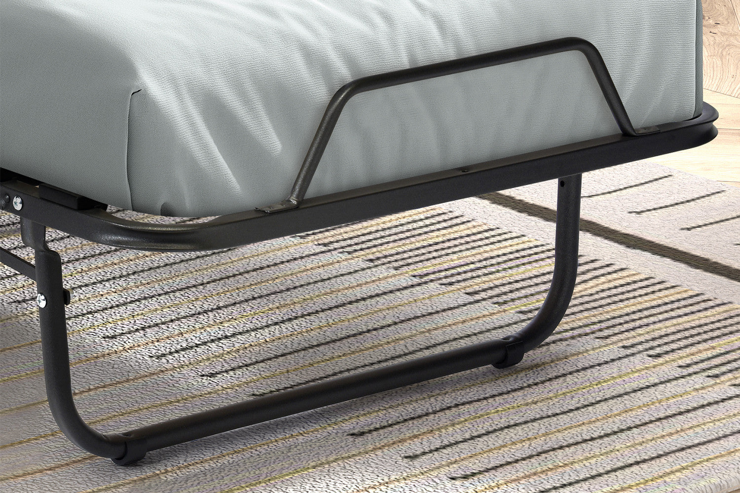 Rousseau - Lit pliant Bruxelles 90x200 cm métal - 27x90x200 cm