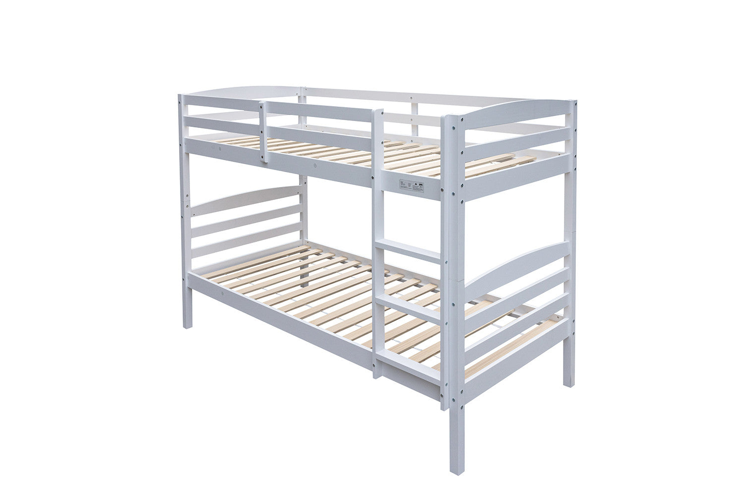 Rousseau - Lit superposé Roy 90x200 divisible Blanc - 143,5x97x207 cm