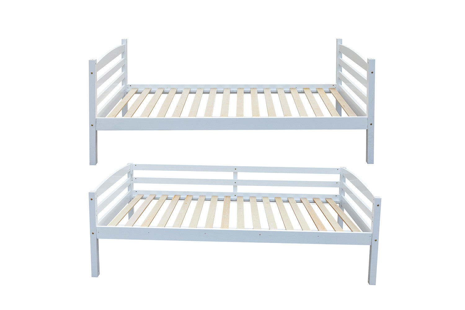 Rousseau - Lit superposé Roy 90x200 divisible Blanc - 143,5x97x207 cm