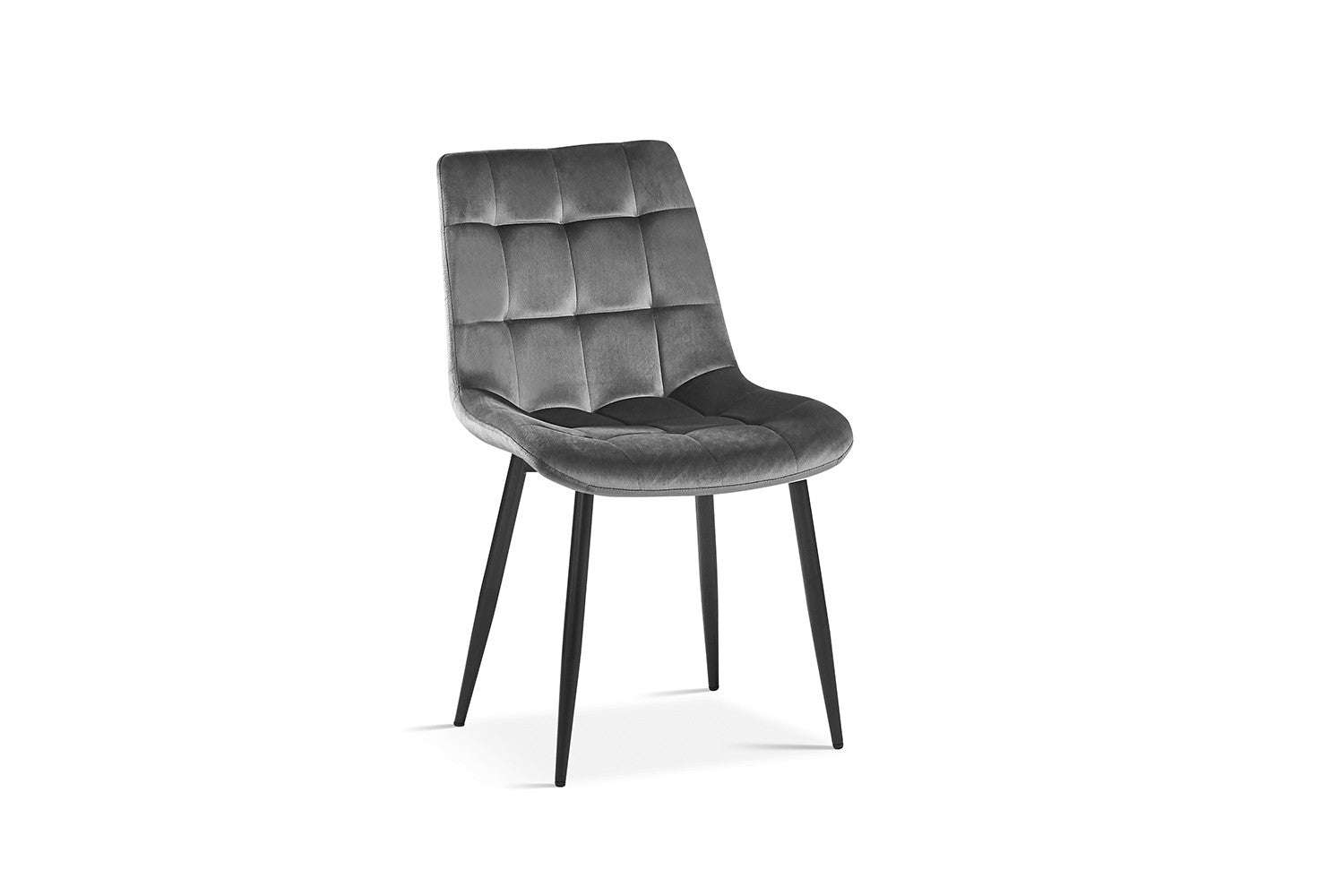Rousseau - Stoel Juta Fluweel Donkergrijs - 82x50x59cm