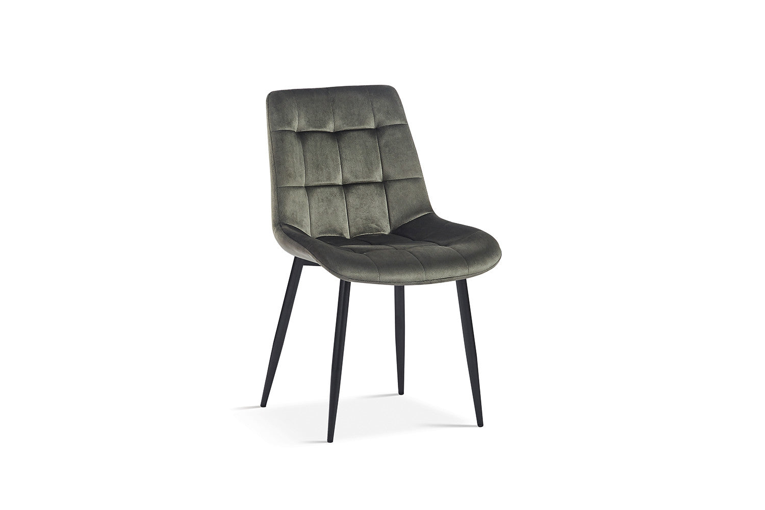 Rousseau - Stoel Juta Fluweel Groen - 82x50x59 cm