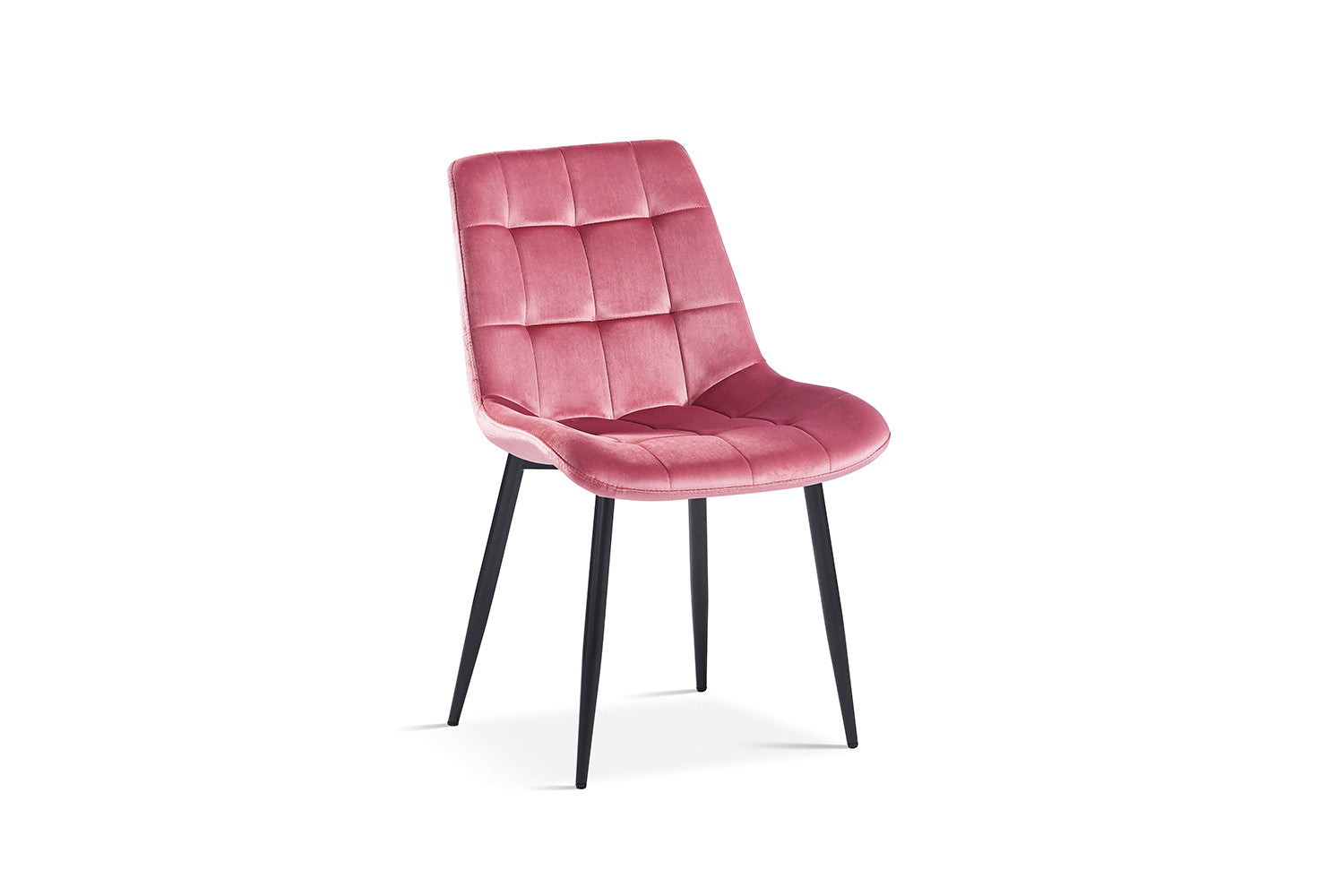 Rousseau - Stoel Juta Fluweel Roze - 82x50x59 cm