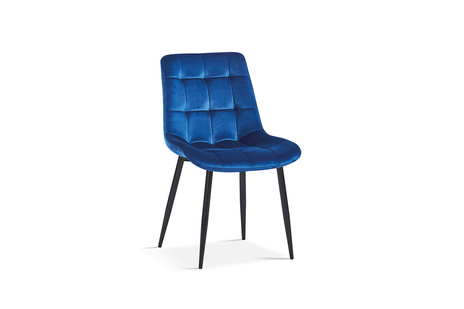Rousseau - Stoel Juta Fluweel Blauw - 82x50x59 cm