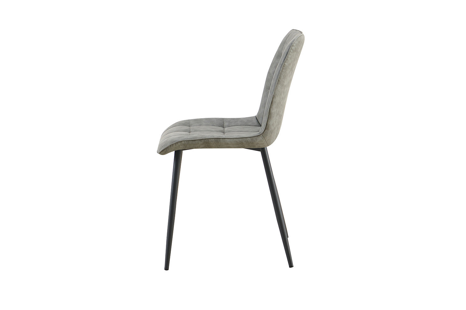 Rousseau - Set van 4 stoelen Furas Vintage PU Grijs - 88x46.5x59.5 cm