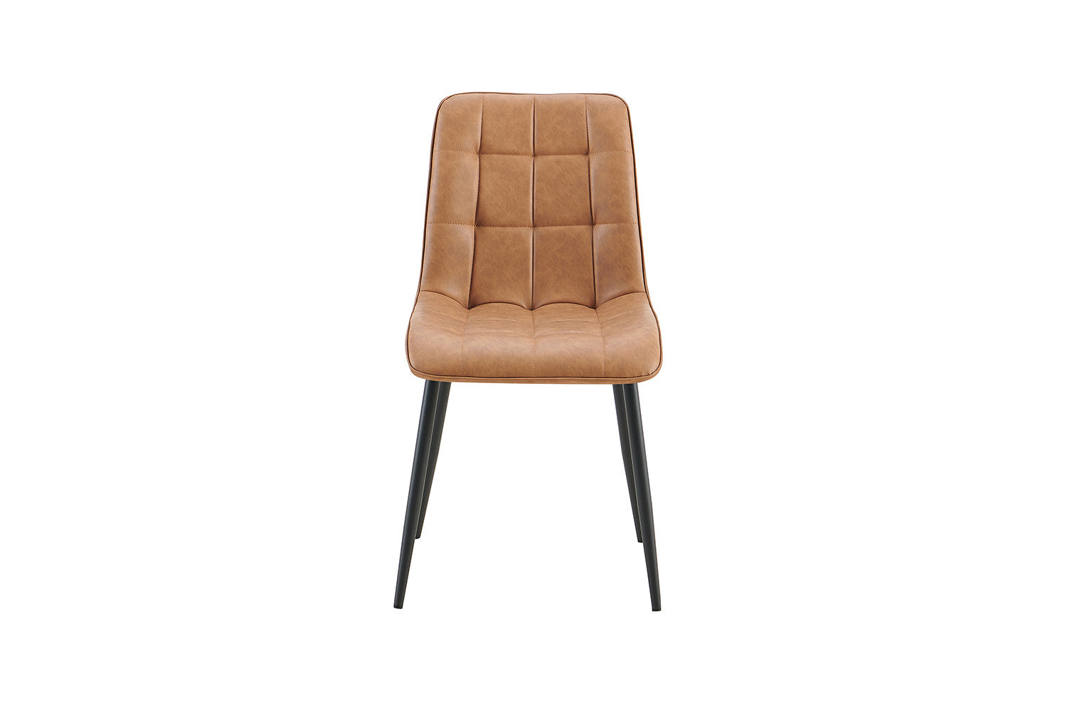 Rousseau - Set van 4 stoelen Furas Vintage PU Cognac - 88x46.5x59.5 cm