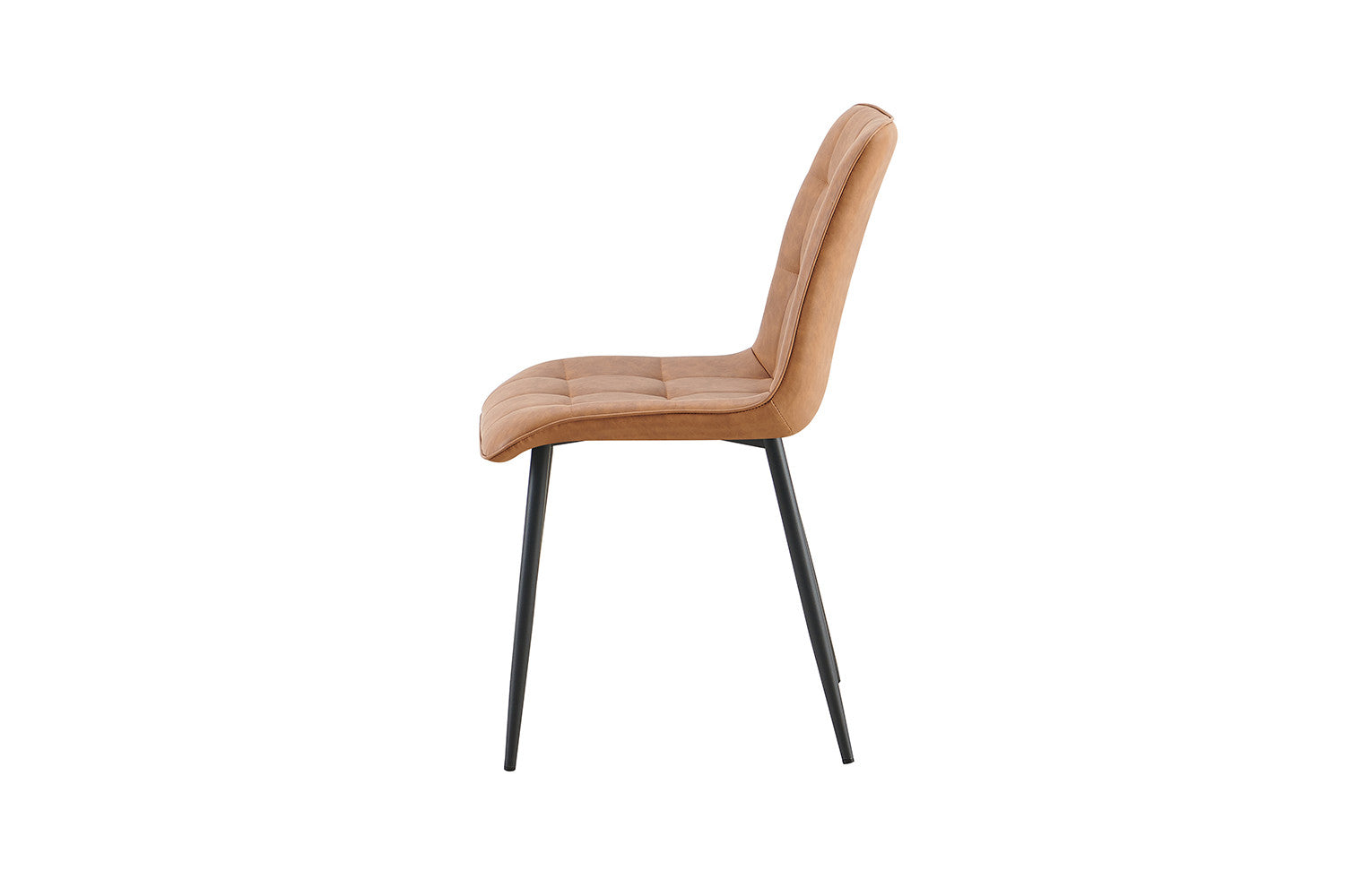 Rousseau - Set van 4 stoelen Furas Vintage PU Cognac - 88x46.5x59.5 cm