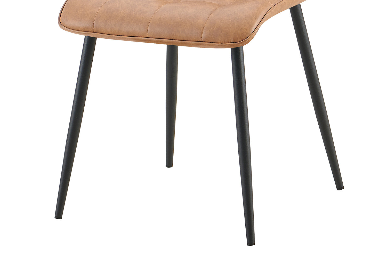 Rousseau - Set van 4 stoelen Furas Vintage PU Cognac - 88x46.5x59.5 cm