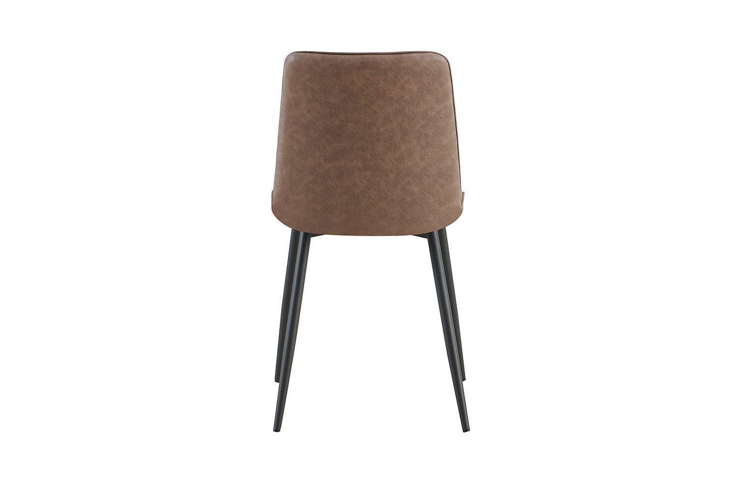 Rousseau - Set van 4 stoelen Furas Vintage PU Bruin - 88x46.5x59.5 cm