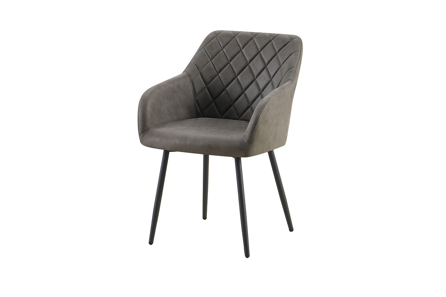 Rousseau - Stoel Peron Micro fiber PU Grijs - 82x55.5x62 cm
