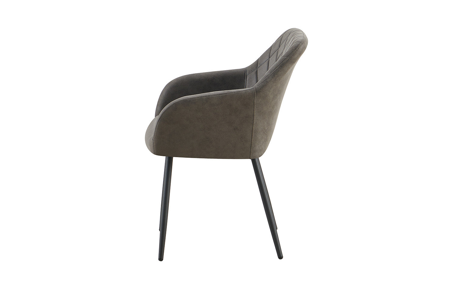 Rousseau - Stoel Peron Micro fiber PU Grijs - 82x55.5x62 cm