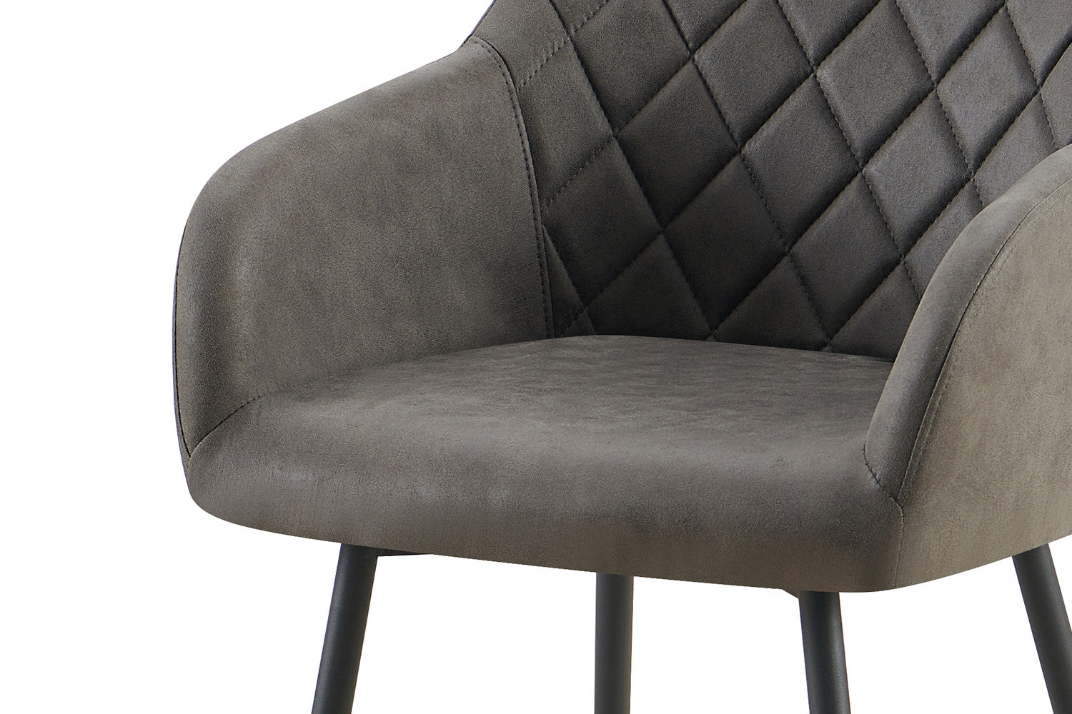 Rousseau - Stoel Peron Micro fiber PU Grijs - 82x55.5x62 cm