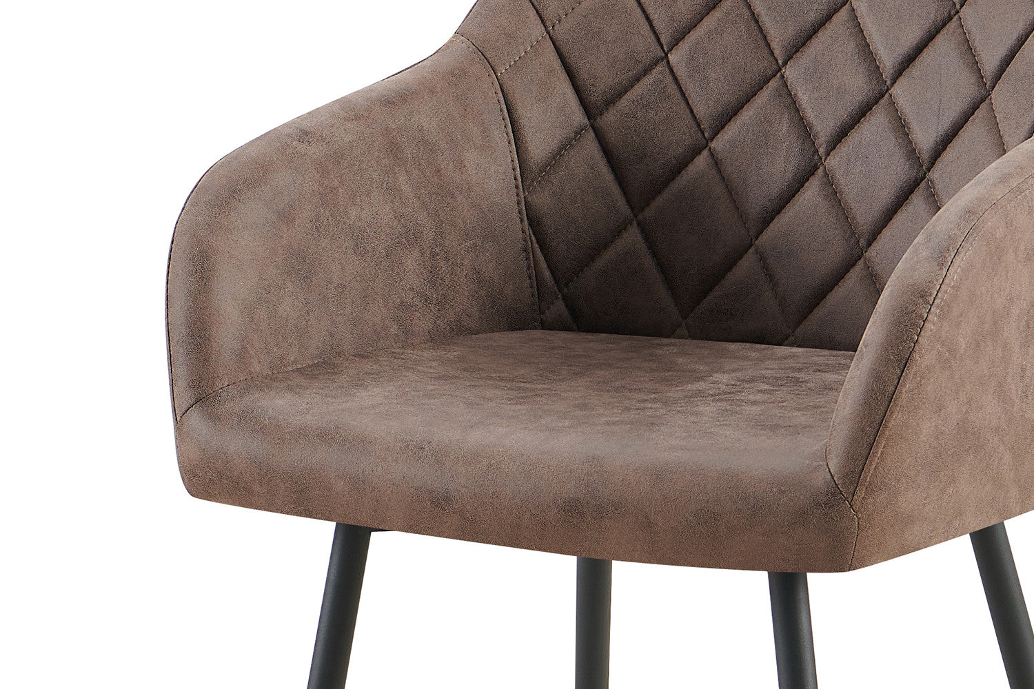 Rousseau - Stoel Peron Micro fiber PU Bruin - 82x55.5x62 cm