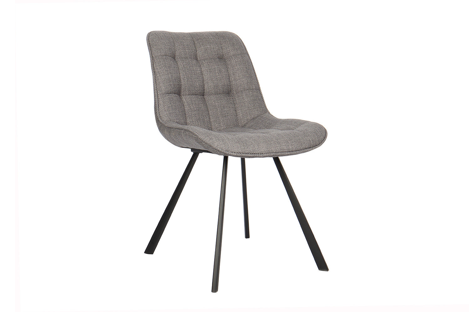 Rousseau - Chaise Ariba Tissu Gris Clair - 80x51x61 cm