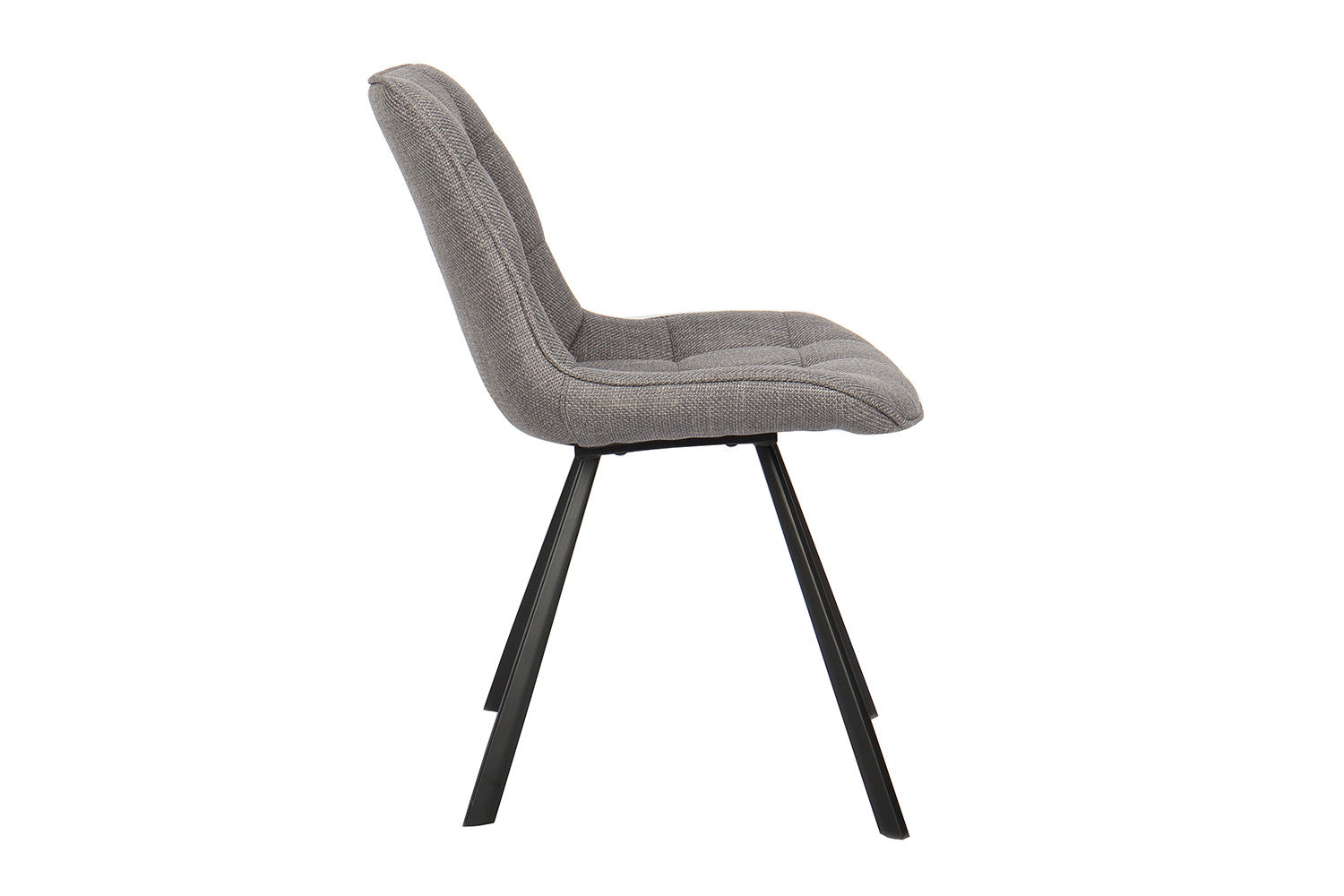 Rousseau - Chaise Ariba Tissu Gris Clair - 80x51x61 cm