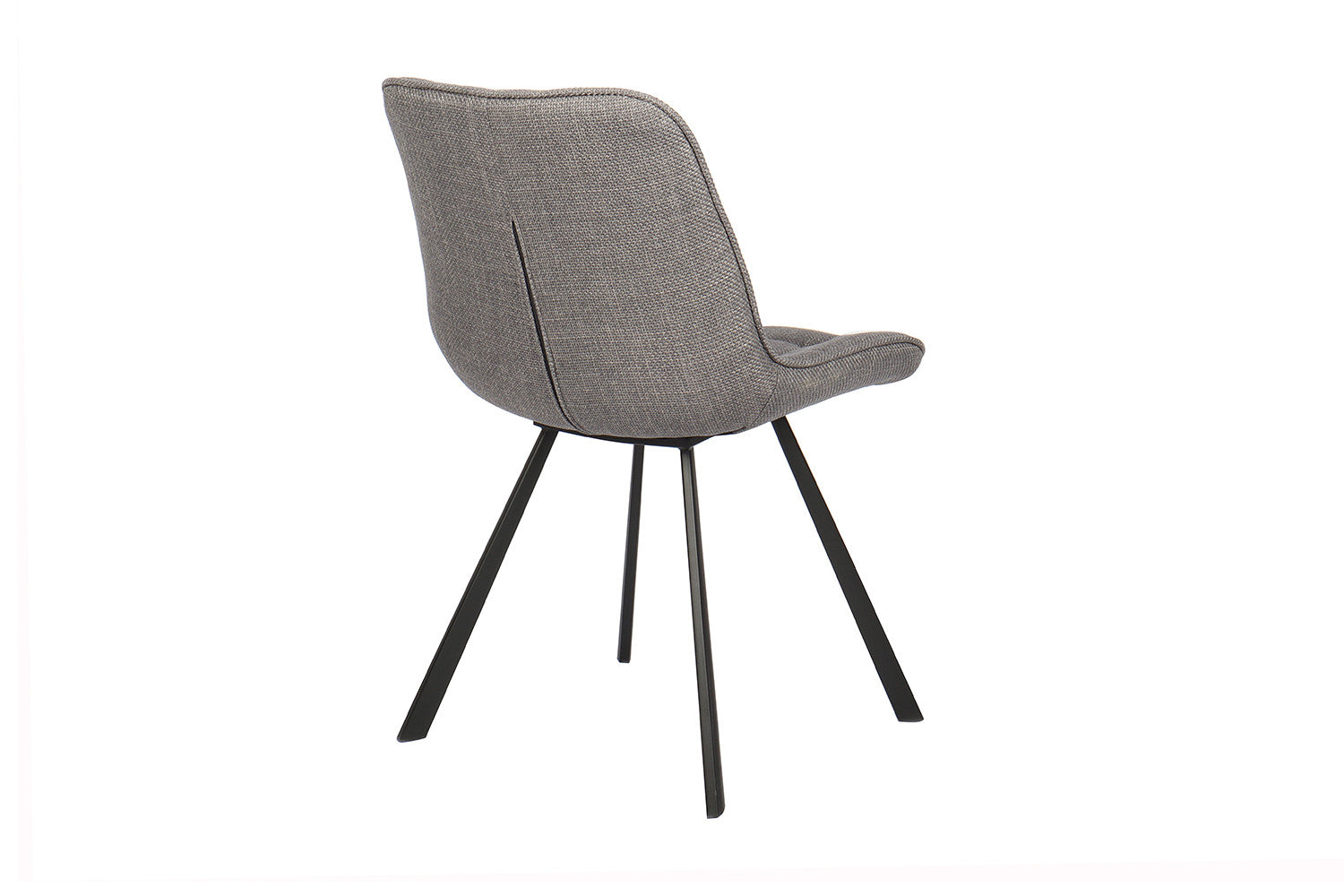 Rousseau - Chaise Ariba Tissu Gris Clair - 80x51x61 cm