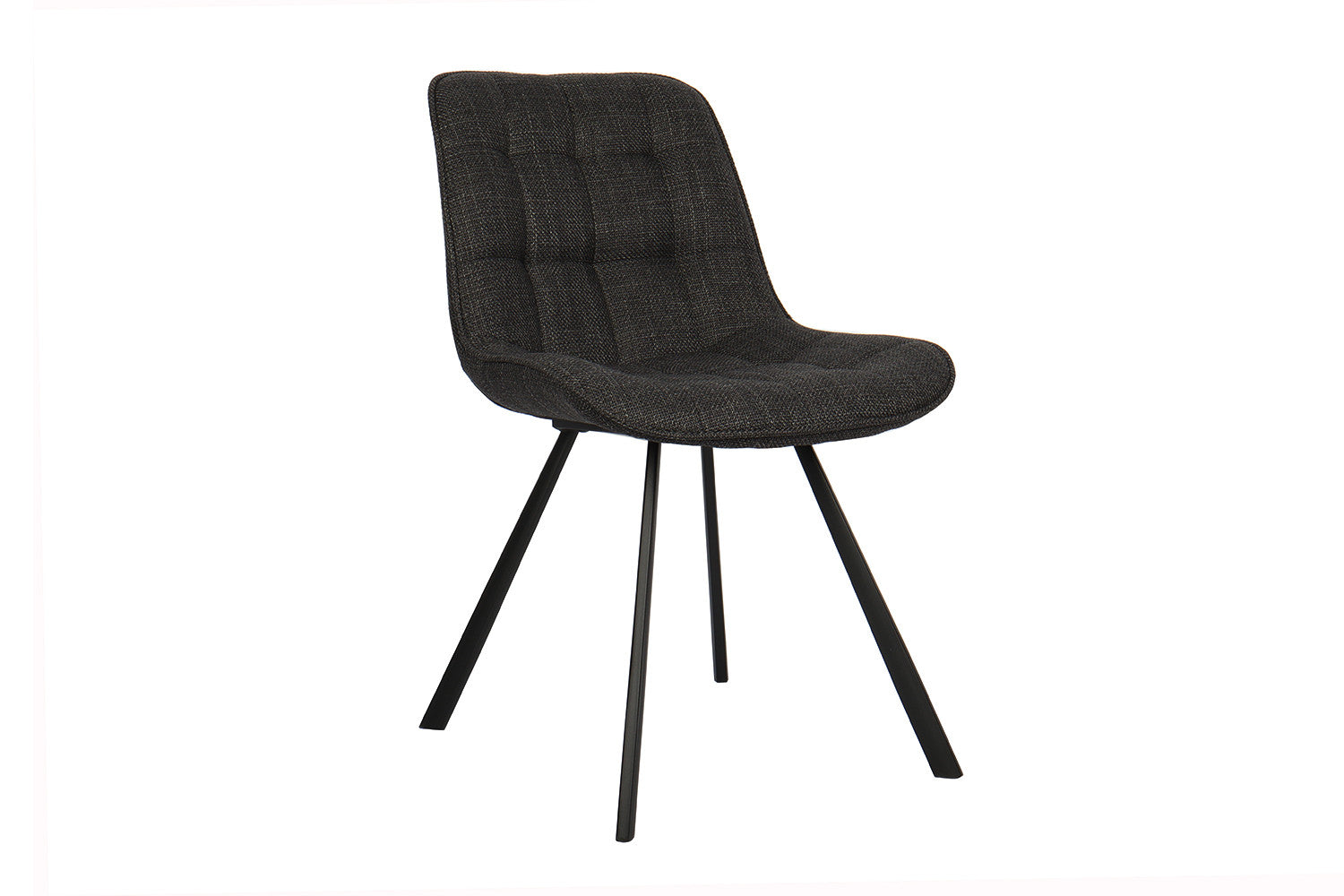 Rousseau - Stoel Ariba Stof Donkergrijs - 80x51x61 cm