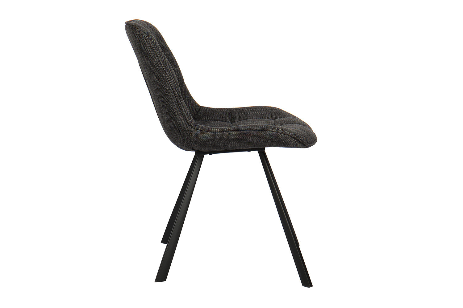 Rousseau - Stoel Ariba Stof Donkergrijs - 80x51x61 cm