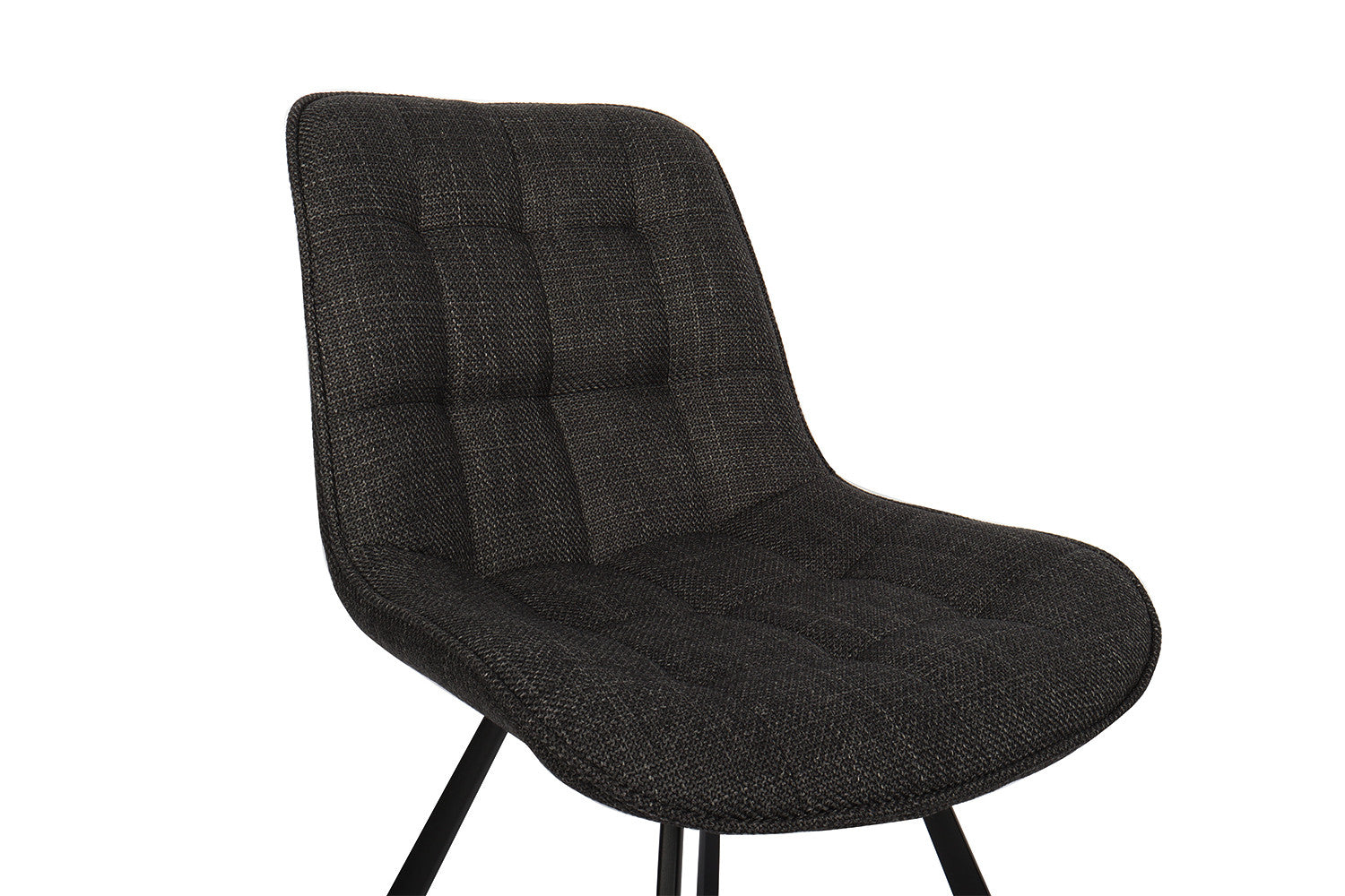 Rousseau - Stoel Ariba Stof Donkergrijs - 80x51x61 cm