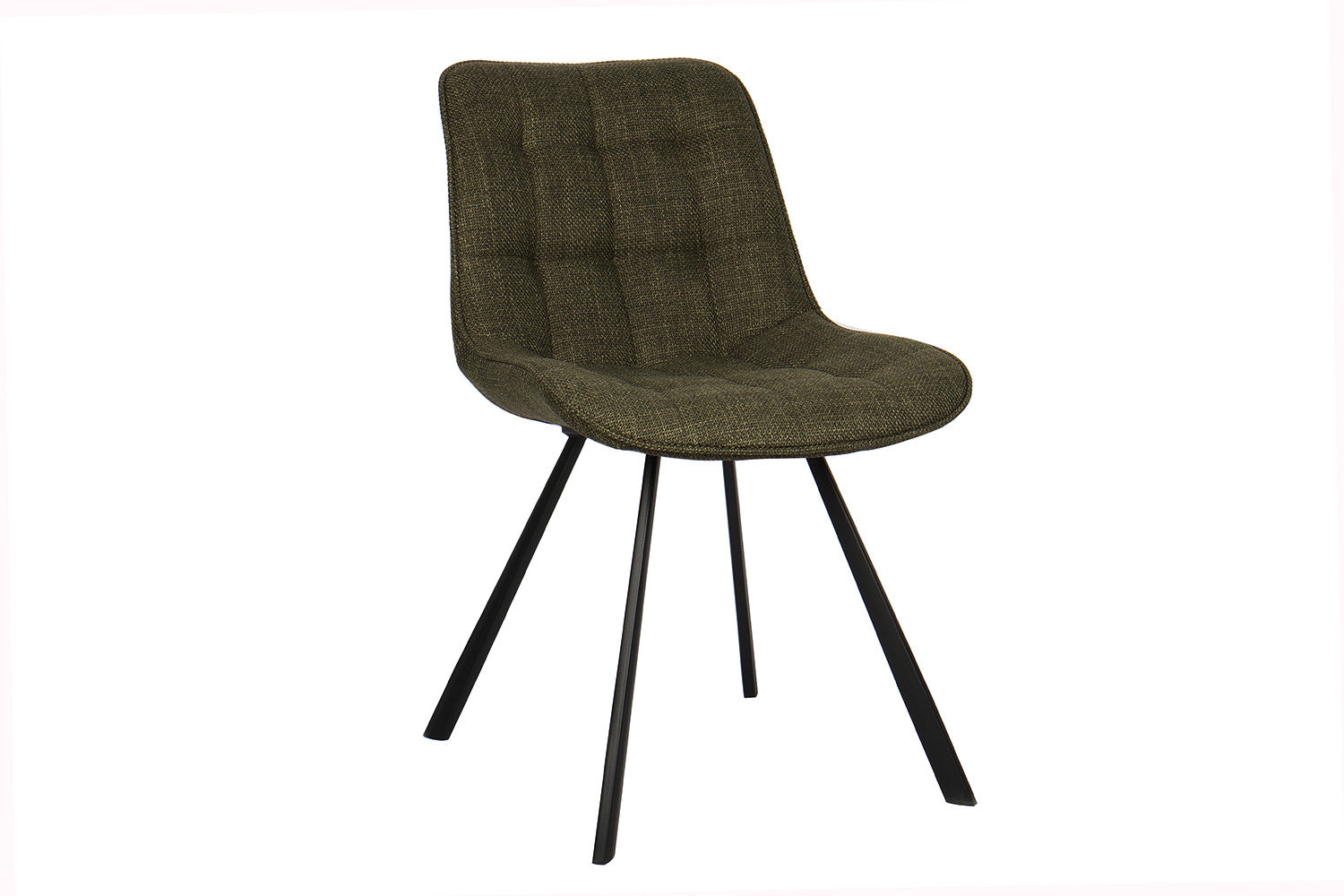 Rousseau - Chaise Ariba Tissu Vert - 80x51x61 cm