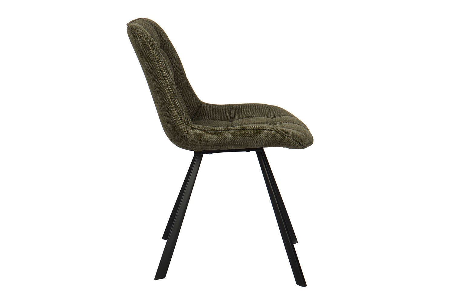 Rousseau - Chaise Ariba Tissu Vert - 80x51x61 cm