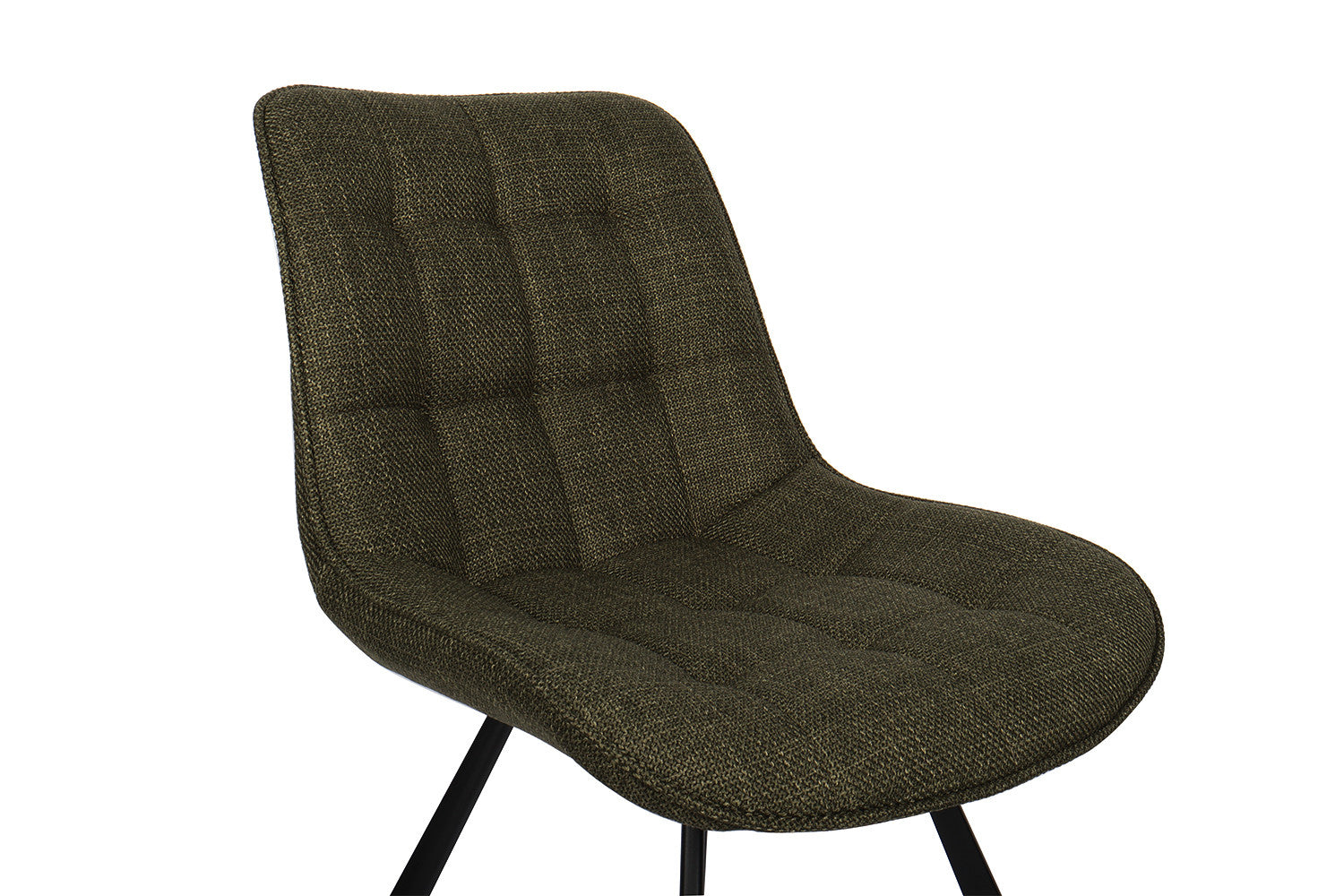 Rousseau - Chaise Ariba Tissu Vert - 80x51x61 cm
