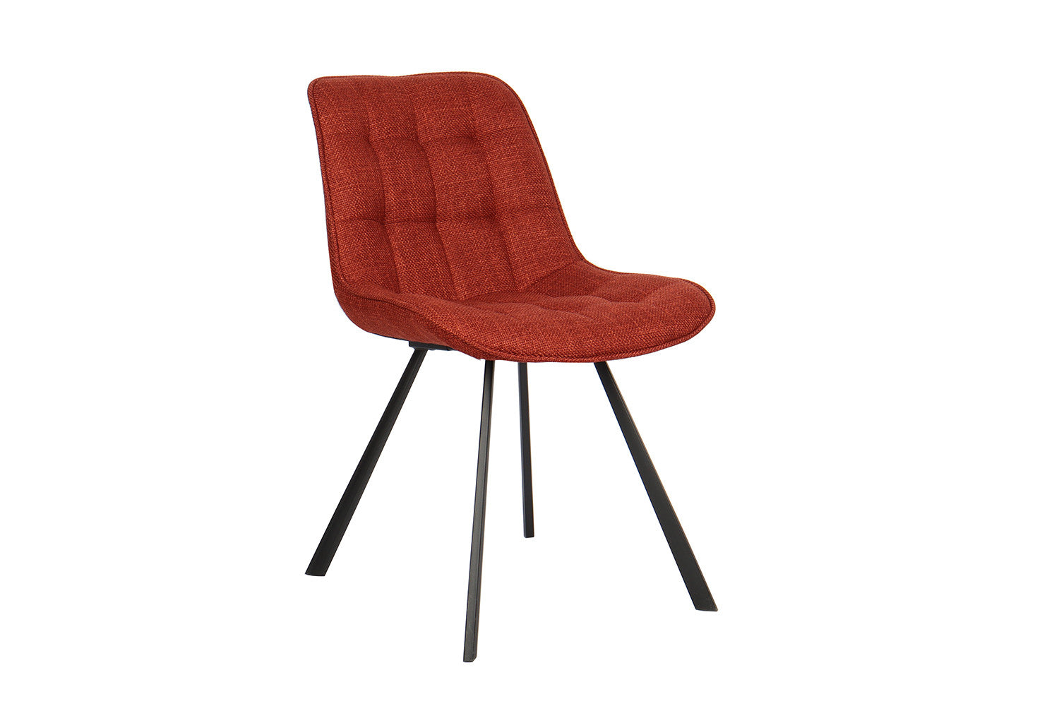 Rousseau - Chaise Ariba Tissu Rouge - 80x51x61 cm