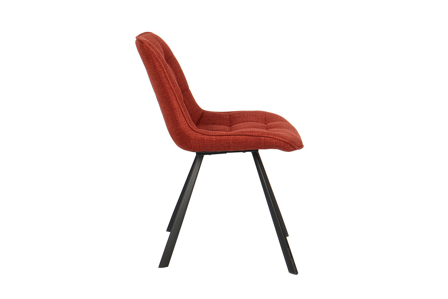 Rousseau - Chaise Ariba Tissu Rouge - 80x51x61 cm
