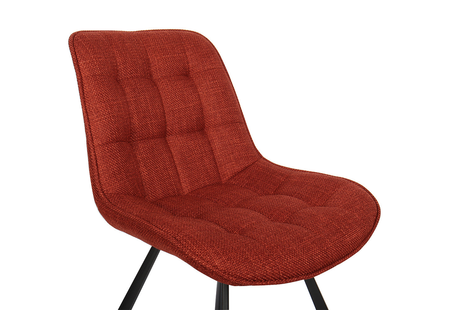 Rousseau - Chaise Ariba Tissu Rouge - 80x51x61 cm
