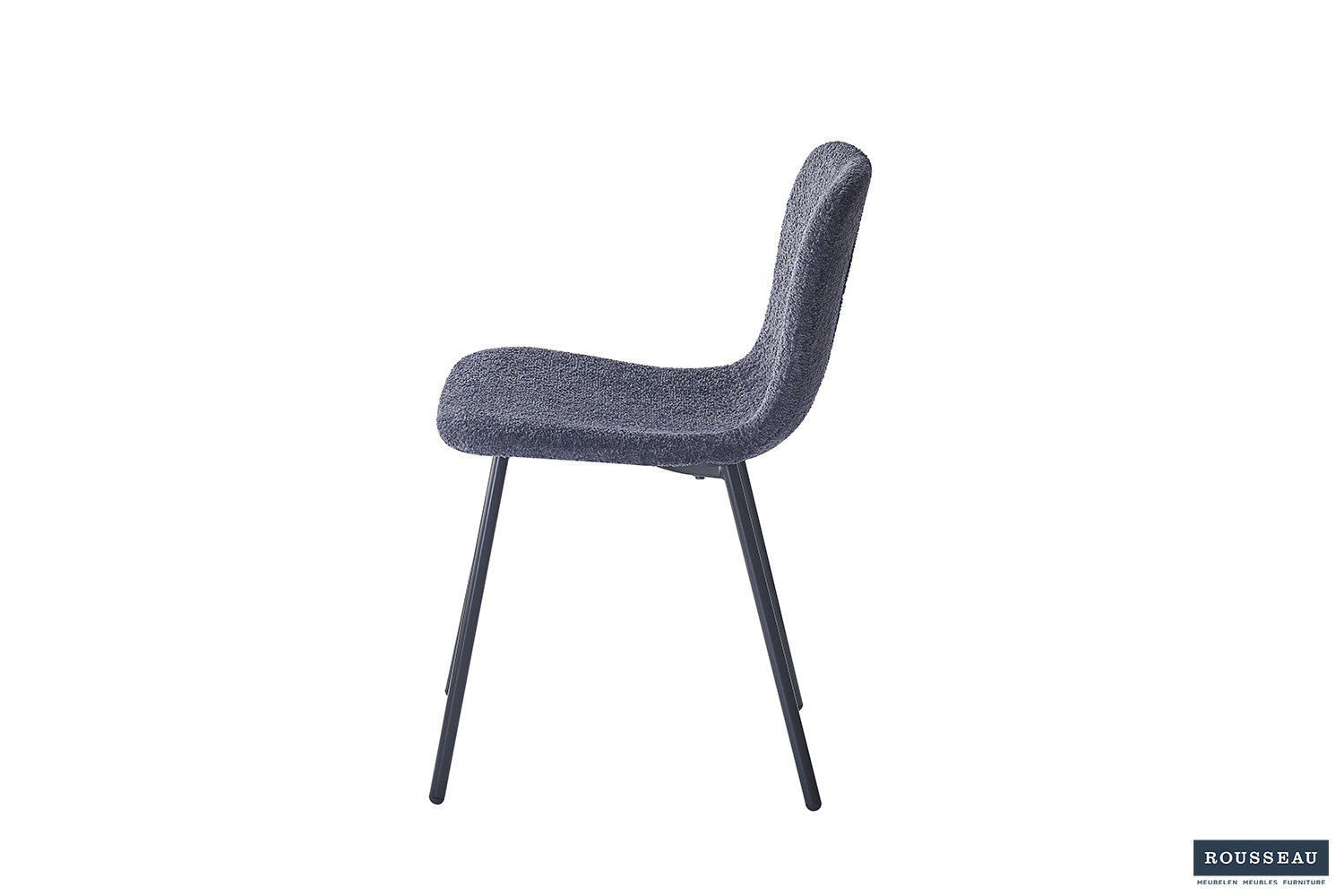 Rousseau - Stoel Susan Boucle - Donkergrijs - 77x45x52 cm