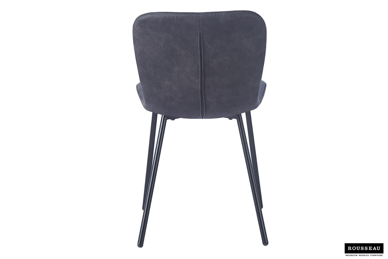 Rousseau - Stoel Susan PU Donkergrijs - 77x45x52 cm